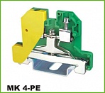 Клеммник MK4-PE (желто-зеленый земля)