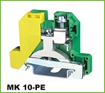 Клеммник MK10-PE (желто-зеленый земля)