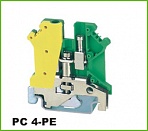 Клеммник PC4-PE (желто-зеленый земля)