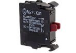 M22-K01контактный элемент, болтовое соединение, крепление спереди, 1 размыкающий контакт