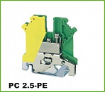 Клеммник PC2.5-PE (желто-зеленый земля)