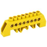 Шина PE «земля» в комб. DIN-изол. «Стойка» ШНИ-8х12-8-КС-Ж IEK YNN10-812-8DP-K05