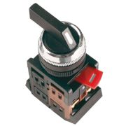 Переключатель ALCLR-22 с фиксацией 3 позиции I-O-II черная длинная ручка