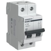 Выключатель автоматический ВА47-29М 2P 10А 4,5кА C GENERICA