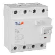 Выключатель дифференциального тока (УЗО) без защиты от сверхтоков 4П 63А 300мА AC 4,5кА OptiDin DM63-4463-AC-4,5-УХЛ4