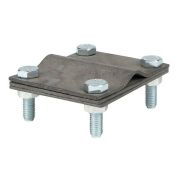 Зажим заземлитель 20 - полоса 50 пластина 70x80мм HZ PROxima