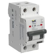 Выключатель автоматический дифференциального тока B10N 2P C25 30мА тип AC