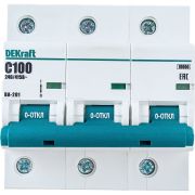 Выключатель автоматический трехполюсный 100А С ВА-201 10кА