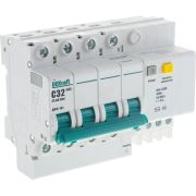 Выключатель автоматический дифференциальный (Автоматический выключатель дифференциального тока АВДТ) 4п 32А 30мА тип AC С 4.5кА ДИФ-101