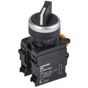 Переключатель длин. ручка 2 полож. 1NO+1NC чёрный MASTER