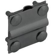 Зажим крестообразный с разделителем полоса/пруток-полоса/пруток 40/12 мм оцинкованная сталь TD