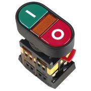 Кнопка APBB-22N I-O с подсветкой неон 1з+1р 240В