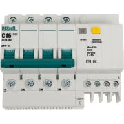 Выключатель автоматический дифференциальный (Автоматический выключатель дифференциального тока АВДТ) 4п 16А 30мА тип AC С 4.5кА ДИФ-101