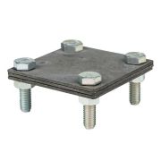 Зажим полоса 40 - полоса 40 3 пластины 70х70мм HZ PROxima