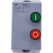 Пускатель магнитный КМИ 9А катушка управления 220В АС IP54 с кнопками П+С РТИ-1314