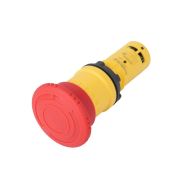 Кнопка аварийного останова SB7 моноблочная 22мм красная, ?40, повернуть для возвр, пластик, 1НО+1НЗ