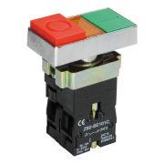 Кнопка управления двойная LAY5-BW8465 I-O с подсветкой 240В