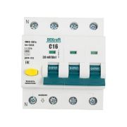 Выключатель автоматический дифференциальный 3Р+N 16А 30мА тип A х-ка С ДИФ-103 6кА