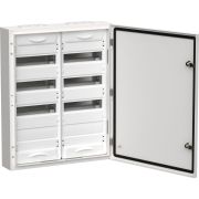 Корпус металлический ЩРн-96 (2х48) 710х570х140 IP54 бел. (одна дверь) TITAN 5 IEK TI5-50-N-2X048-54