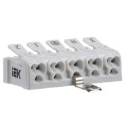 Клемма пружинная соединительная КСПз5-3L+N+PE IEK UKZ-B06-5P-F0-E1-10